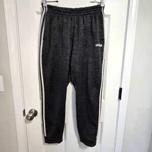 Adidas Women's‎ Loose Fit Heather Gray Fleece Lined Joggers Size Medium